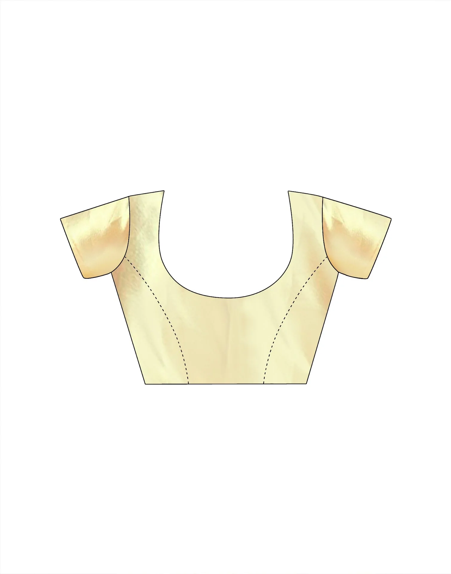Yellow Tissue Silk Sequence Embroidery Saree - Image 8